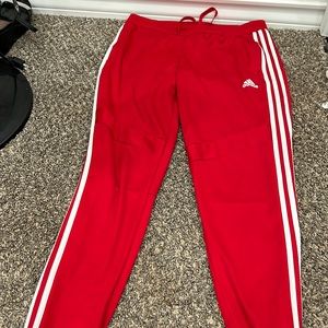 ADIDAS red joggers